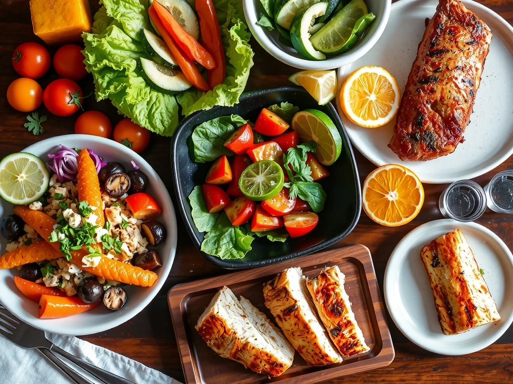 Récapitulatif visuel de la commande de plats sains préparés par Lyonchefcv