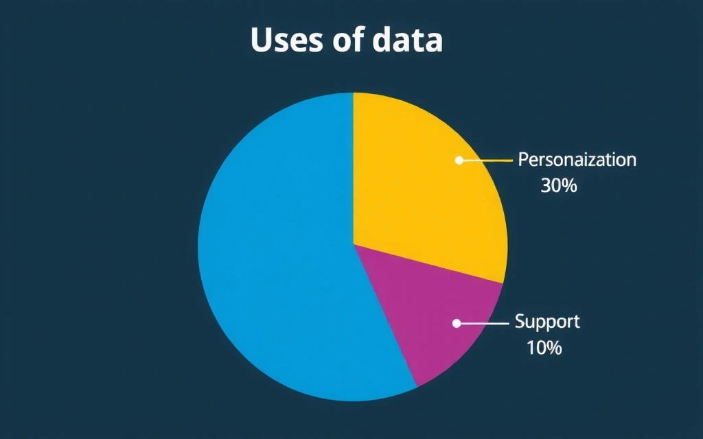 Graphique montrant les utilisations des données