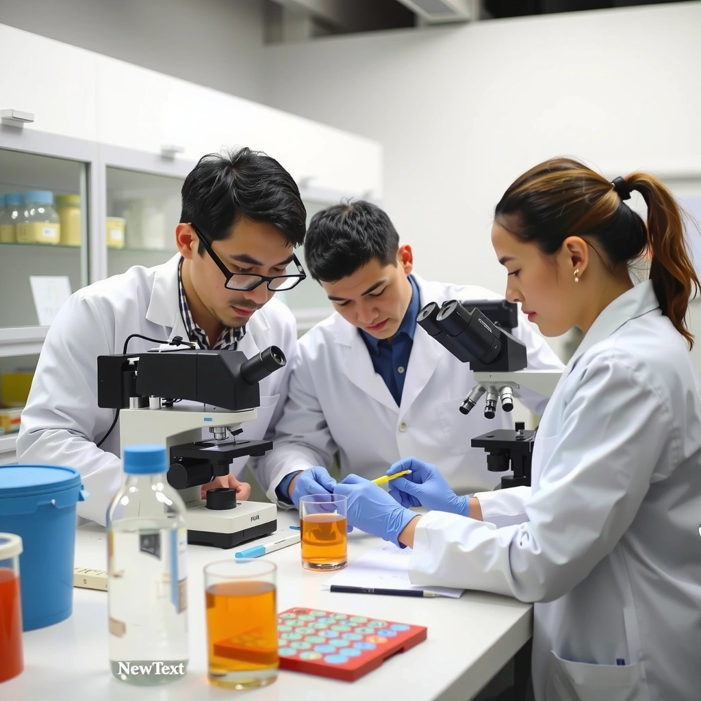 Équipe qualité de Lyonchefcv effectuant des tests en laboratoire